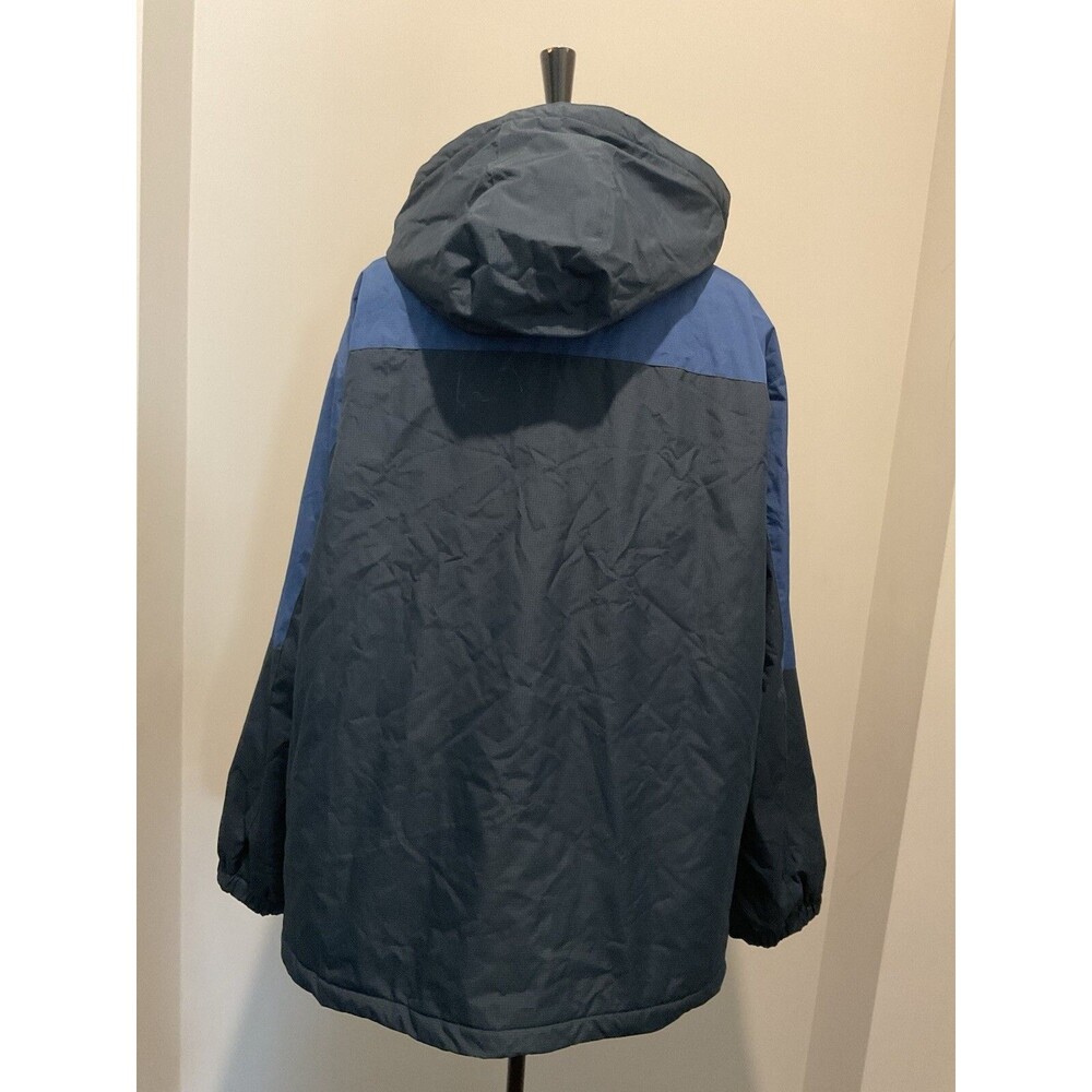Swiss tech blue/black full zip jacket mens size 2XL lined pockets hood - Picture 6 of 12